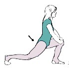 Deep lunge (stretches muscles in front of thight and abdomen), dr. asheesh tandon best nuro surgeon in jabalpur india